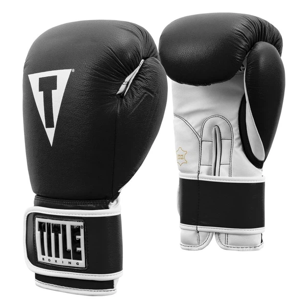 Тренировочные перчатки TITLE Boxing Pro Style Leather Training Gloves 3.0 Черный/Белый 16 oz - Фото 3 Тренировочные перчатки TITLE Boxing Pro Style Leather Training Gloves 3.0 Черный/Белый 16 oz - изображение 3