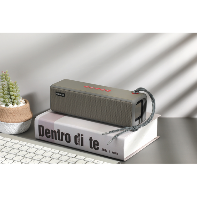 Портативная колонка WALKER WSP-130 grey - Фото 2 Портативная колонка WALKER WSP-130 grey - изображение 2