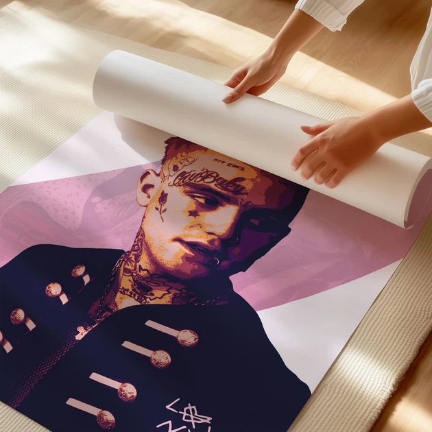 Постер Ліл Піп, Густав Ар, LiL PEEP, репер, A3 42×28 см (id2445) - зображення 3