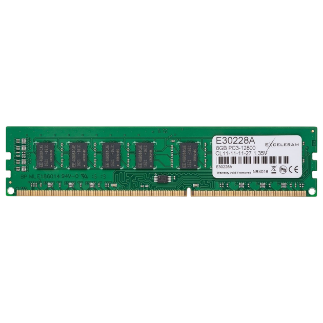 Оперативна пам'ять Exceleram 8GB DDR3 1600MHz (E30228A) - изображение 2