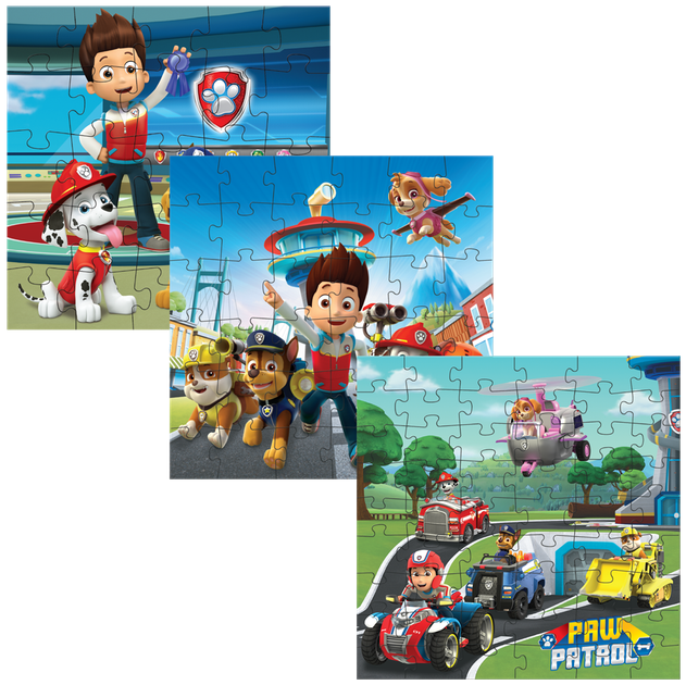 Пазл 3 в 1 Paw Patrol. Готові до роботи - изображение 3
