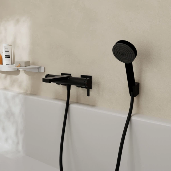 Змішувач для ванни HANSGROHE TECTURIS 73420670, чорний/матовий, настінний - изображение 3