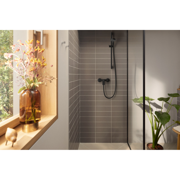 Змішувач для душу HANSGROHE REBRIS E, чорний/матовий, настінний - изображение 6