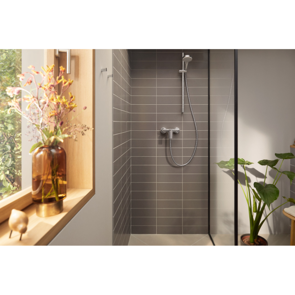 Змішувач для душу HANSGROHE REBRIS E, хром, настінний - Фото 6 Змішувач для душу HANSGROHE REBRIS E, хром, настінний - изображение 6