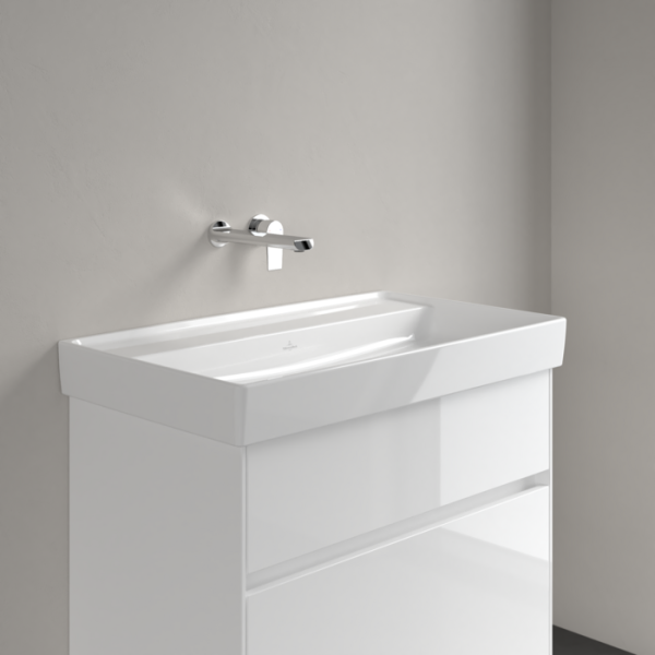 Умивальник VILLEROY & BOCH COLLARO, білий/глянсовий, на тумбу - зображення 3