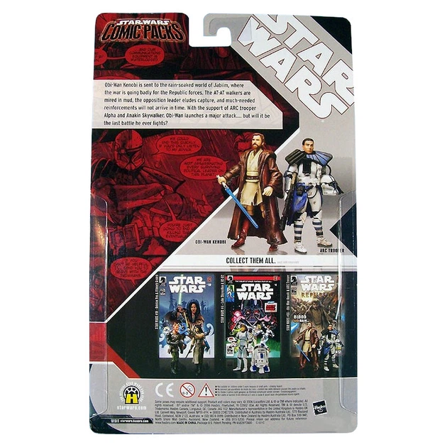 Редкий игровой набор Hasbro Star Wars Republic Dark Horse Comic Packs Obi-Wan Kenobi & Arc Trooper (87519/87504) - Фото 2 Редкий игровой набор Hasbro Star Wars Republic Dark Horse Comic Packs Obi-Wan Kenobi & Arc Trooper (87519/87504) - изображение 2