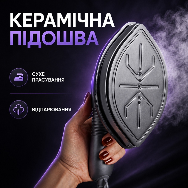 Потужний ручний відпарювач для одягу 3000 Вт Дорожній побутовий портативний 3 режими роботи Міні праска - зображення 2