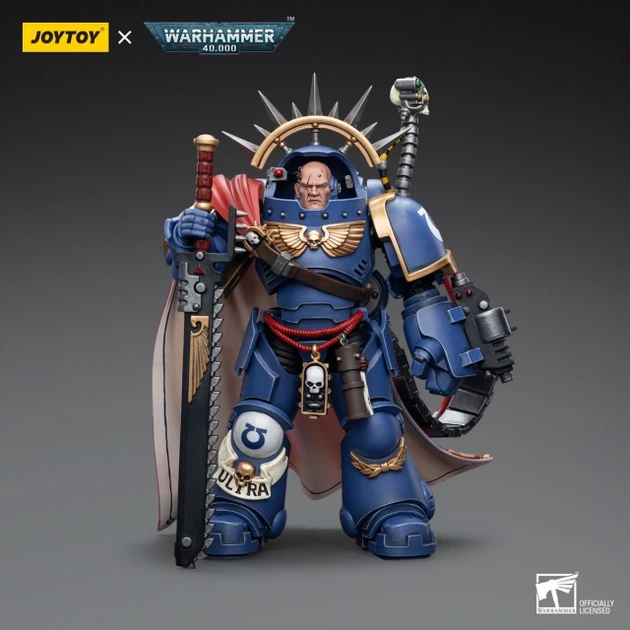 Фігурка warhammer40k JoyToy Ultramarines Captain in Gravis Armour 1/18 - зображення 6
