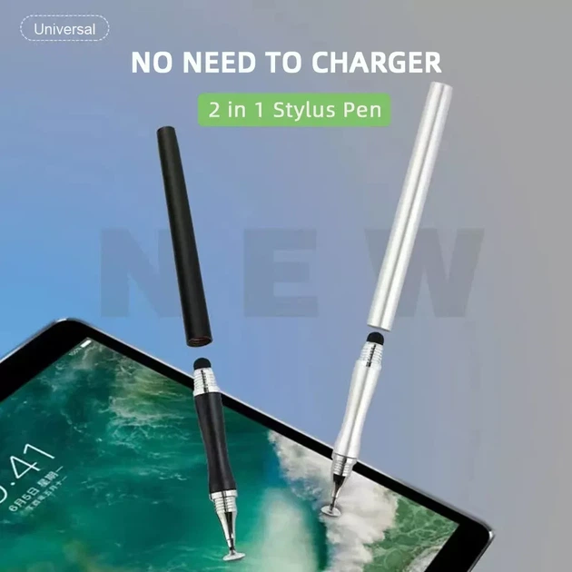 Универсальный Емкостный Стилус - Ручка 2 в 1 Touch Pen Золото для телефона планшета сенсорного экрана - изображение 5