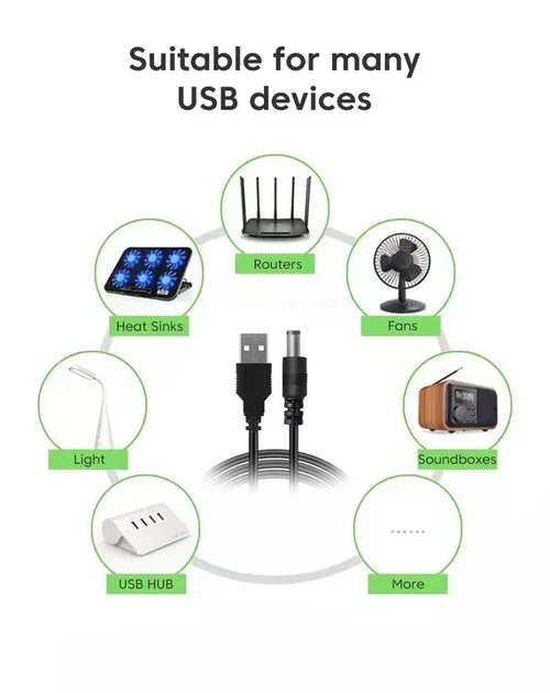 Кабель Elough для роутера от павербанка - повышающий переходник USB - DC 9V DC 5.5x2.1mm / 1м - Фото 5 Кабель Elough для роутера от павербанка - повышающий переходник USB - DC 9V DC 5.5x2.1mm / 1м - изображение 5