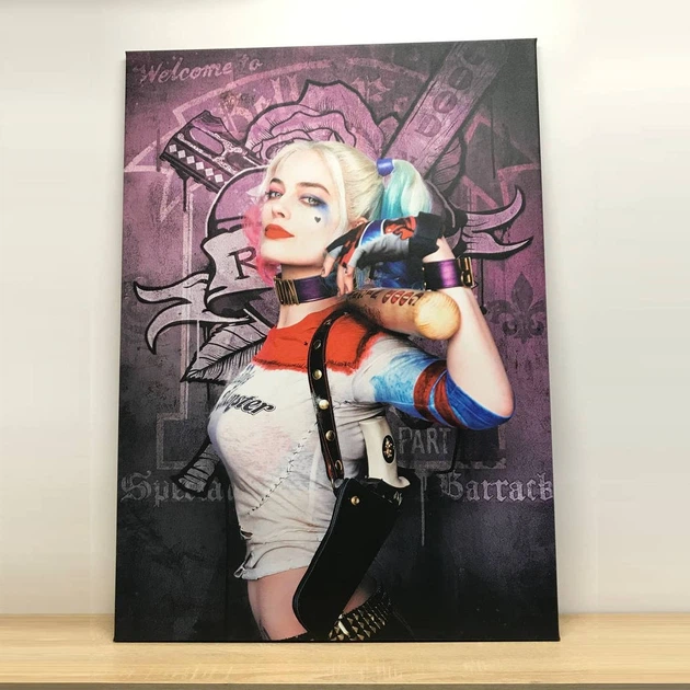 Інтер'єрна картина Гарлі Квінн, Загін самогубців, Harley Quinn, Suicide Squad, Марго Роббі, 60×43 см (id0192) - зображення 3