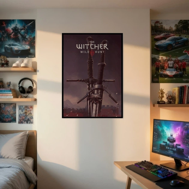 Постер Ведьмак, Witcher, минималистичный плакат для геймера, A3 42×30 см (id4722) - Фото 2 Постер Ведьмак, Witcher, минималистичный плакат для геймера, A3 42×30 см (id4722) - изображение 2