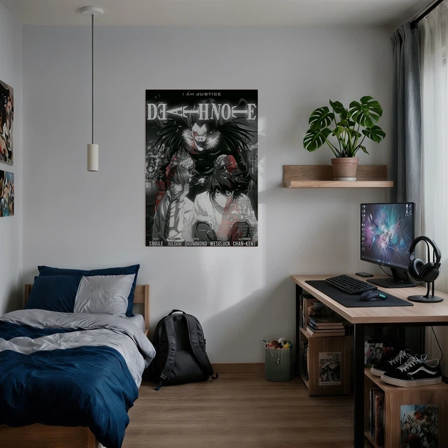 Постер Тетрадь Смерти, Кира, Лайт Ягами, Рюк, Death Note, аниме постер, A3 42×30 см (id3583) - изображение 2