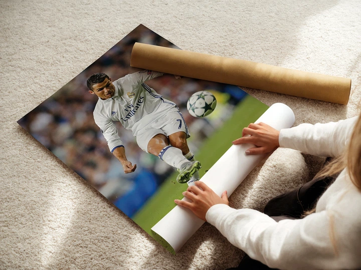 Постер Футболист Криштиану Роналду, Cristiano Ronaldo, спортивный плакат, A2 60×43 см (id1926) - изображение 3