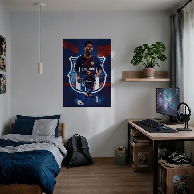 Інтер'єрна картина Футболіст Ліонель Мессі, Lionel Messi, футбол, спорт, 42×30 см (id4573) - зображення 3