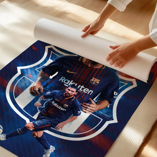 Постер Футболист Лионель Месси, Lionel Messi, футбол, спорт, A3 42×30 см (id4573) - изображение 3