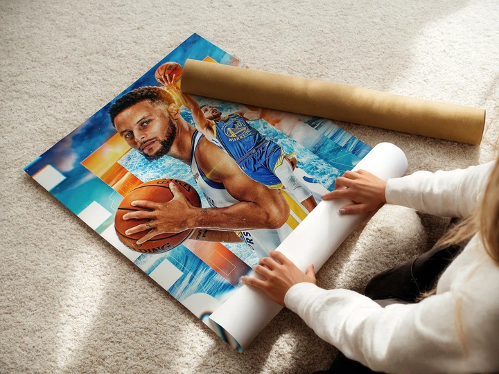 Постер Стефен Каррі, баскетболіст НБА, Stephen Curry, NBA, A3 42×30 см (id6195) - зображення 3