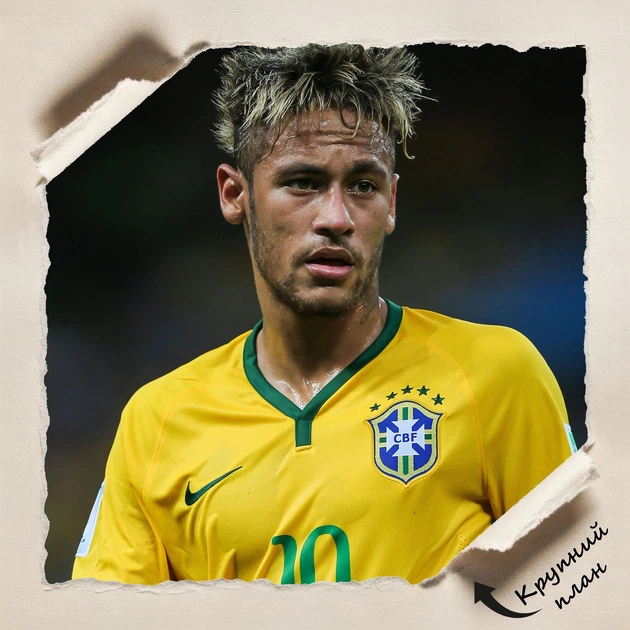 Постер Неймар да Силва, Neymar da Silva, футболист, A2 60×43 см (id5918) - изображение 4
