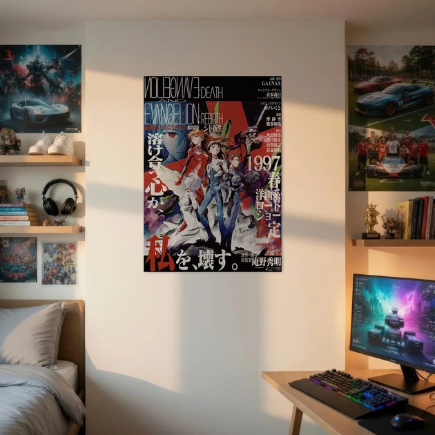 Постер Евангелион: Смерть и Возрождение, Evangelion: Death And Rebirth (1997), культовое аниме, A3 42×30 см (id0276) - изображение 2