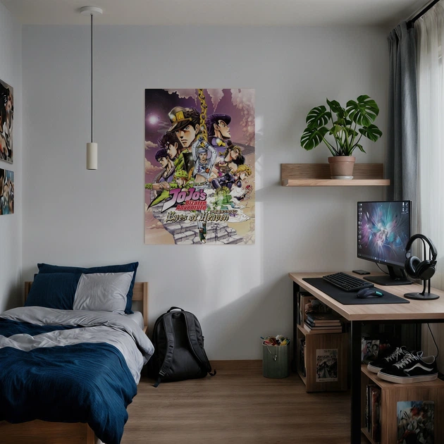 Постер Неймовірні пригоди ДжоДжо, Jojo's Bizarre Adventure, аніме постер, A1 85×60 см (id2535) - зображення 2