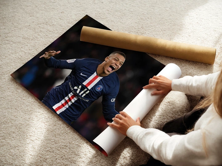 Постер Килиан Мбаппе, футболист, Kylian Mbappé, футболист, A3 28×42 см (id4736) - изображение 3