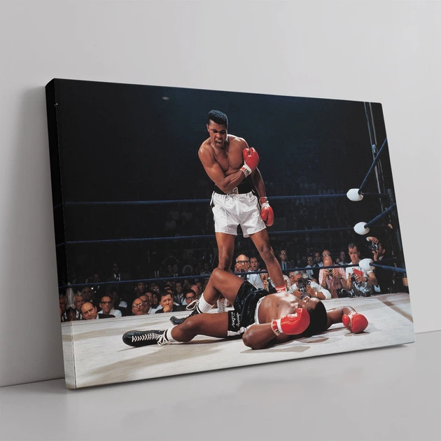 Интерьерная картина Мохаммед Али и Сонни Листон, Muhammad Ali, бокс, культовое фото, 30×42 см (id1917) - изображение 2