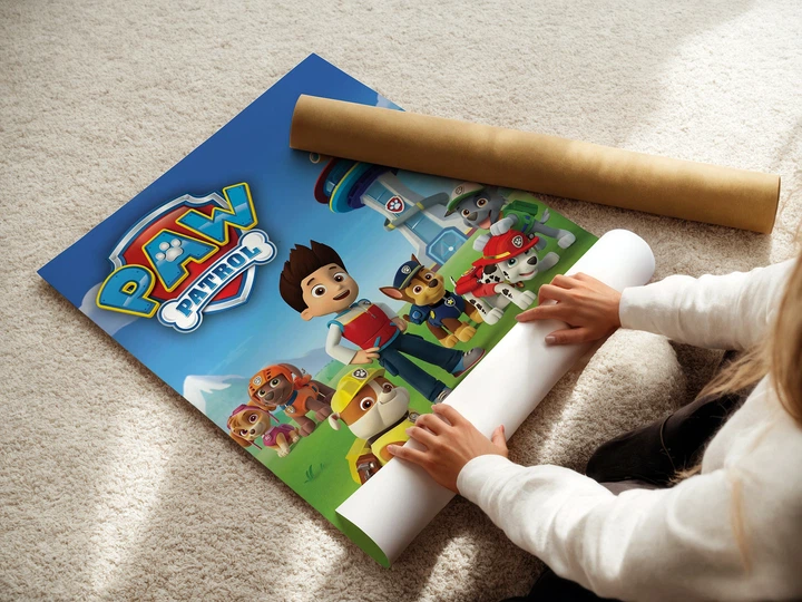 Постер Щенячий патруль, Paw Patrol, декор в детскую комнату, мультфильм, A3 42×30 см (id3822) - изображение 3