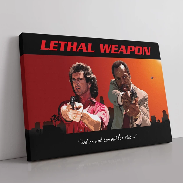 Интерьерная картина Смертельное оружие, Lethal Weapon (1987), культовое кино, 60×85 см (id0760) - изображение 2