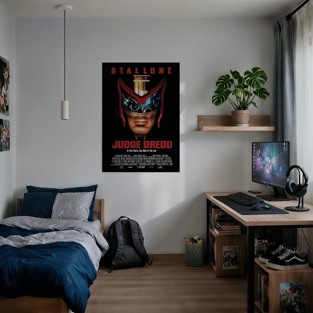 Постер Судья Дредд, Judge Dredd (1995), фантастика, культовый фильм, A1 85×60 см (id6314) - изображение 2