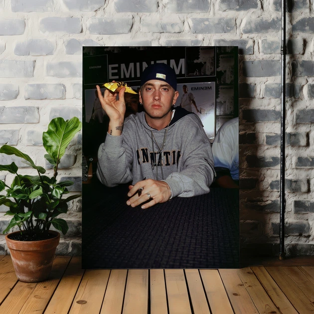 Інтер'єрна картина Емінем, Eminem, Slim Shady, репер, 42×30 см (id6391) - Фото 1 Інтер'єрна картина Емінем, Eminem, Slim Shady, репер, 42×30 см (id6391) - зображення 1