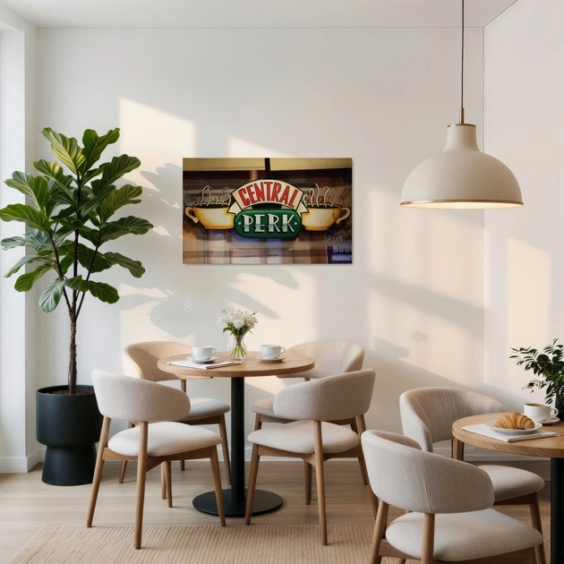 Інтер'єрна картина Друзі, Central Perk, Friends (1994), серіал, 26×42 см (id7297) - зображення 2