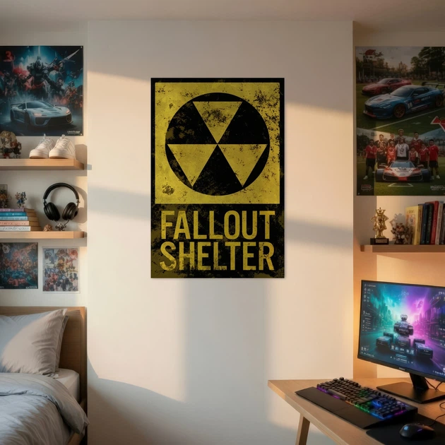 Постер Фаллаут, Fallout Shelter, постапокалипсис, фантастика, A1 90×60 см (id7255) - изображение 2