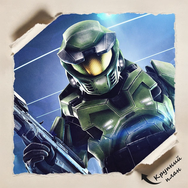 Постер Halo: Combat Evolved (2001), Мастер Чиф, Джон-117, A3 28×42 см (id0111) - зображення 4