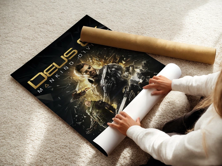 Постер Deus Ex: Mankind Divided (2016), киберпанк, sci-fi, постер для геймеров, A3 42×30 см (id1635) - изображение 3