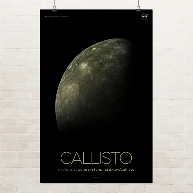 Постер Каллисто, спутник Юпитера, Callisto, NASA, НАСА, космос, астрономия, A3 42×27 см (id7088) - Фото 1 Постер Каллисто, спутник Юпитера, Callisto, NASA, НАСА, космос, астрономия, A3 42×27 см (id7088) - изображение 1