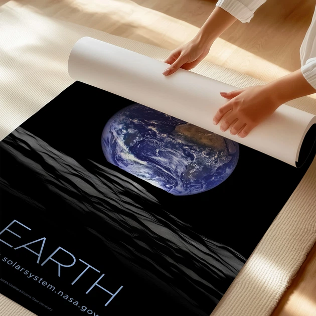Постер Земля, Earth, NASA, НАСА, космос, астрономия, A3 42×27 см (id7097) - изображение 3