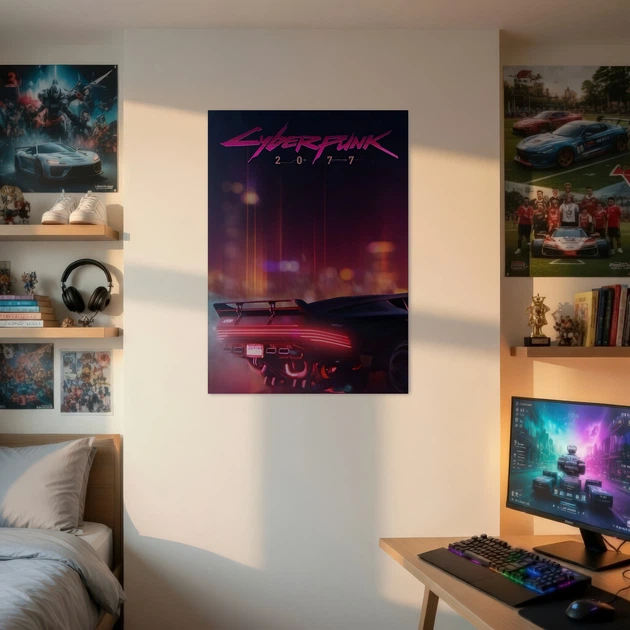Постер Киберпанк 2077, Cyberpunk 2077, декор в комнату геймера, A3 42×30 см (id7183) - Фото 2 Постер Киберпанк 2077, Cyberpunk 2077, декор в комнату геймера, A3 42×30 см (id7183) - изображение 2