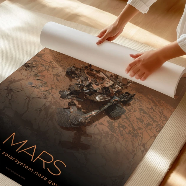Постер Марс, Mars, NASA, НАСА, космос, астрономия, A3 42×27 см (id7114) - изображение 3