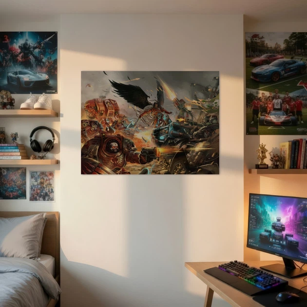 Постер Вархаммер 40000, Warhammer 40000, W40K, дарк фентези, A3 30×40 см (id7232) - изображение 2