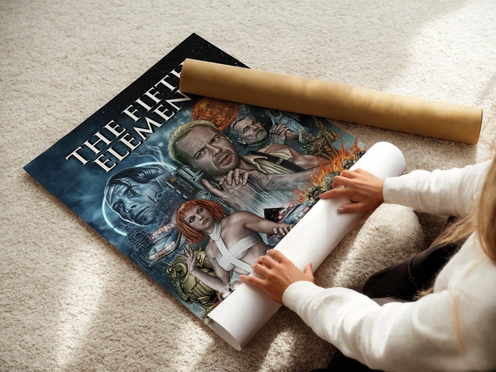 Постер Пятый элемент, The Fifth Element (1997), боевик, Брюс Уиллис, A3 42×28 см (id7244) - изображение 3