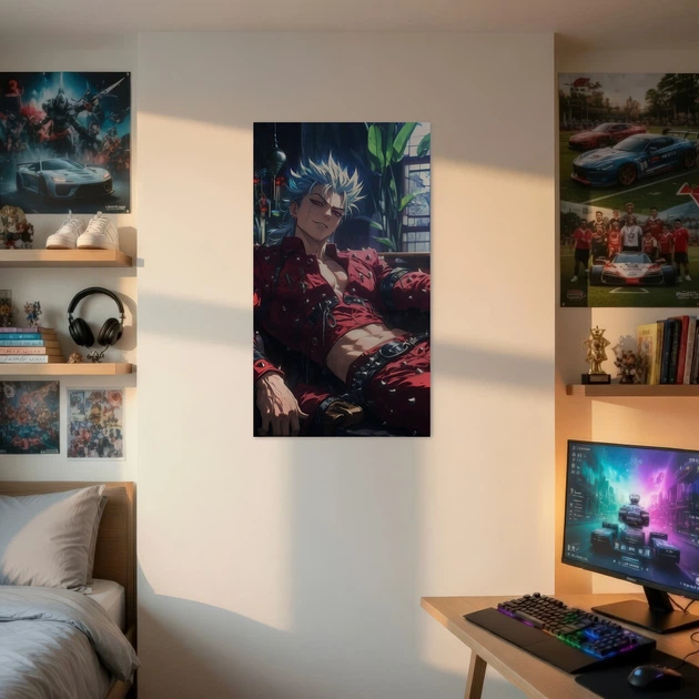 Постер "Сім Смертних Гріхів", Бан, Seven Deadly Sins, Nanatsu no Taizai, Ban, аніме, A2 60×34 см (id7045) - зображення 2
