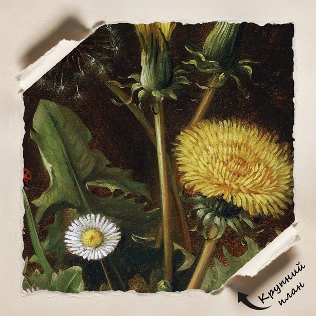 Постер Отто Дидрик Оттесен, Натюрморт с одуванчиками, Still Life, репродукция картины, A3 37×30 см (id7043) - изображение 4