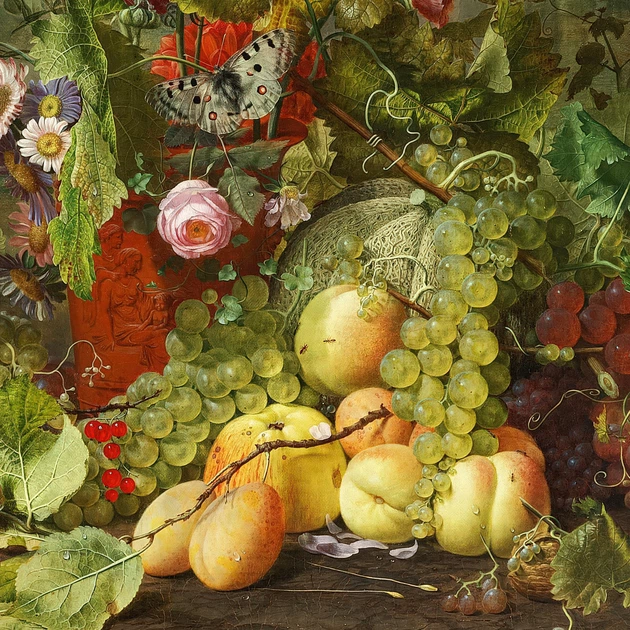 Интерьерная картина Отто Дидрик Оттесен, Композиция с полевыми цветами, Still Life, репродукция картины, 60×50 см (id7040) - изображение 6