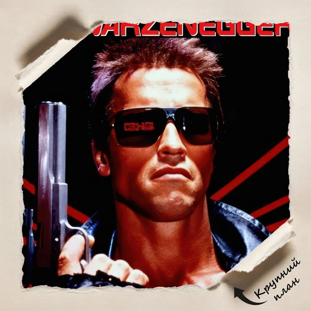 Постер Терминатор, киборг T-800, Terminator (1984), боевик, Шварценеггер, A3 42×28 см (id7058) - изображение 4