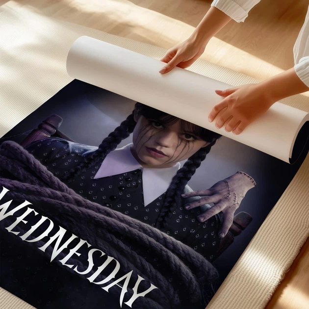 Постер Венздей Аддамс, Wednesday (2025), сериал, Дженна Ортега, A3 42×28 см (id7047) - зображення 3