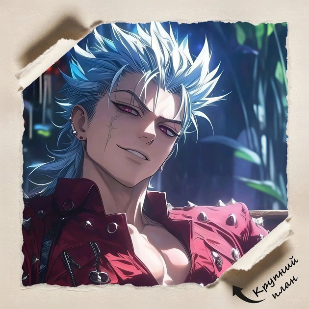 Постер "Сім Смертних Гріхів", Бан, Seven Deadly Sins, Nanatsu no Taizai, Ban, аніме, A2 60×34 см (id7045) - зображення 4