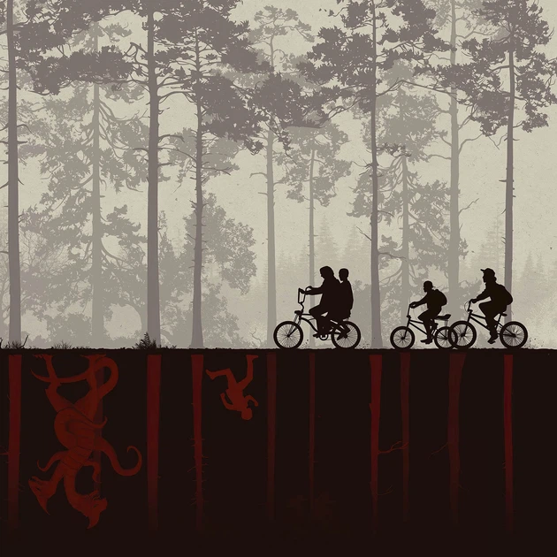 Інтер'єрна картина Дивні Дива, Stranger Things, фантастика, серіал, 42×30 см (id1732) - зображення 4