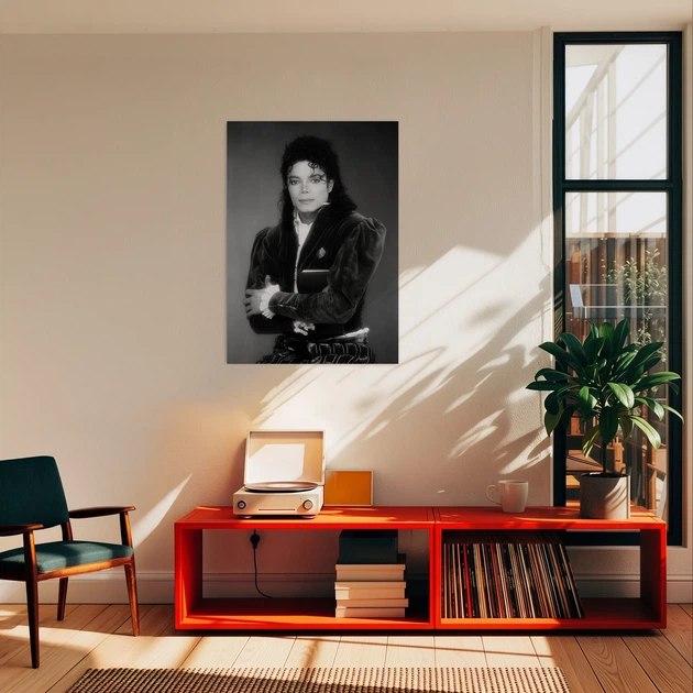 Інтер'єрна картина Майкл Джексон, Michael Jackson, декор в кімнату меломана, 42×30 см (id3453) - зображення 2