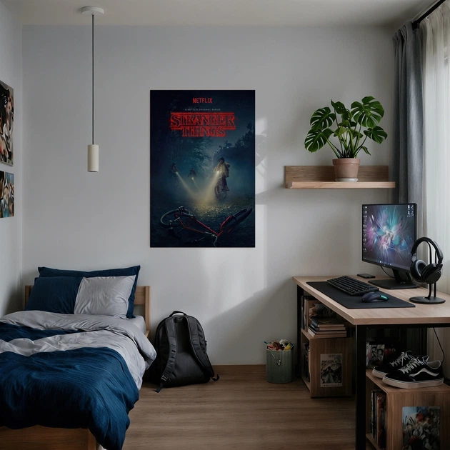 Постер Дивні Дива, Stranger Things, фантастика, серіал, A1 90×60 см (id1408) - зображення 2