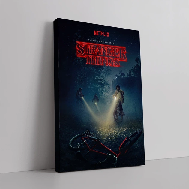 Інтер'єрна картина Дивні Дива, Stranger Things, фантастика, серіал, 90×60 см (id1408) - зображення 2